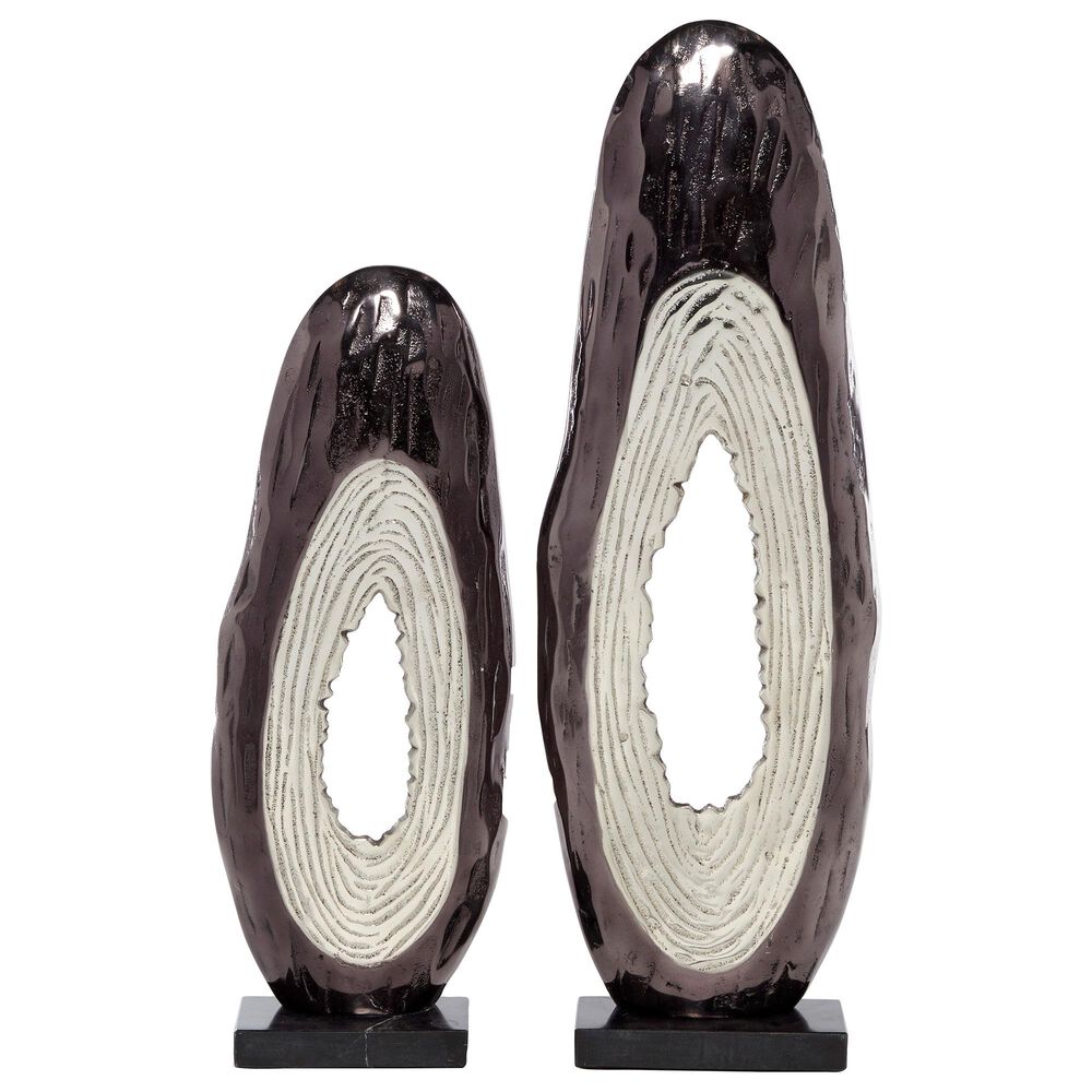 Venus Williams Collection Modern Metal Sculpture in Black (Set of 2), , large