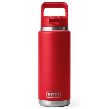 YETI Rambler 26 Oz Water Bottle with Straw Cap in Rescue Red, , large