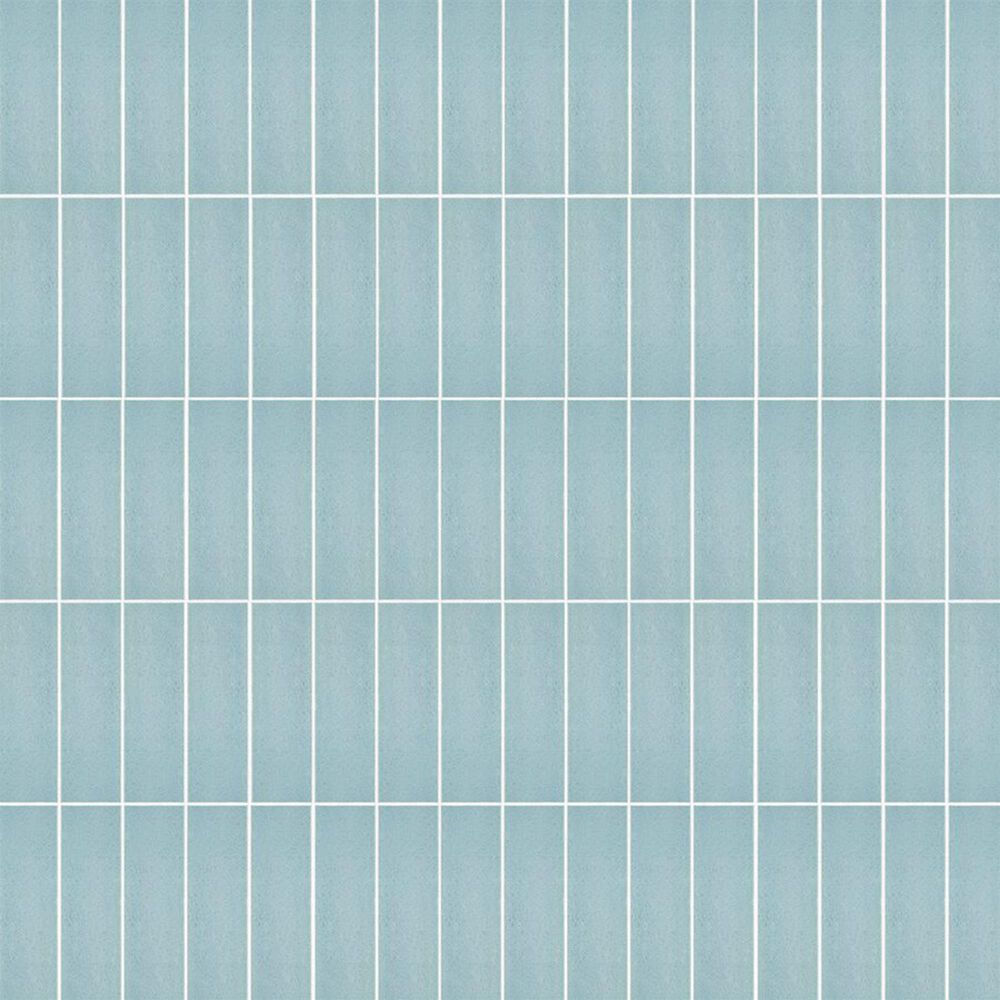 Soho Studio ColorHues Arctic Blue 2" x 8" Lava Stone Tile, , large