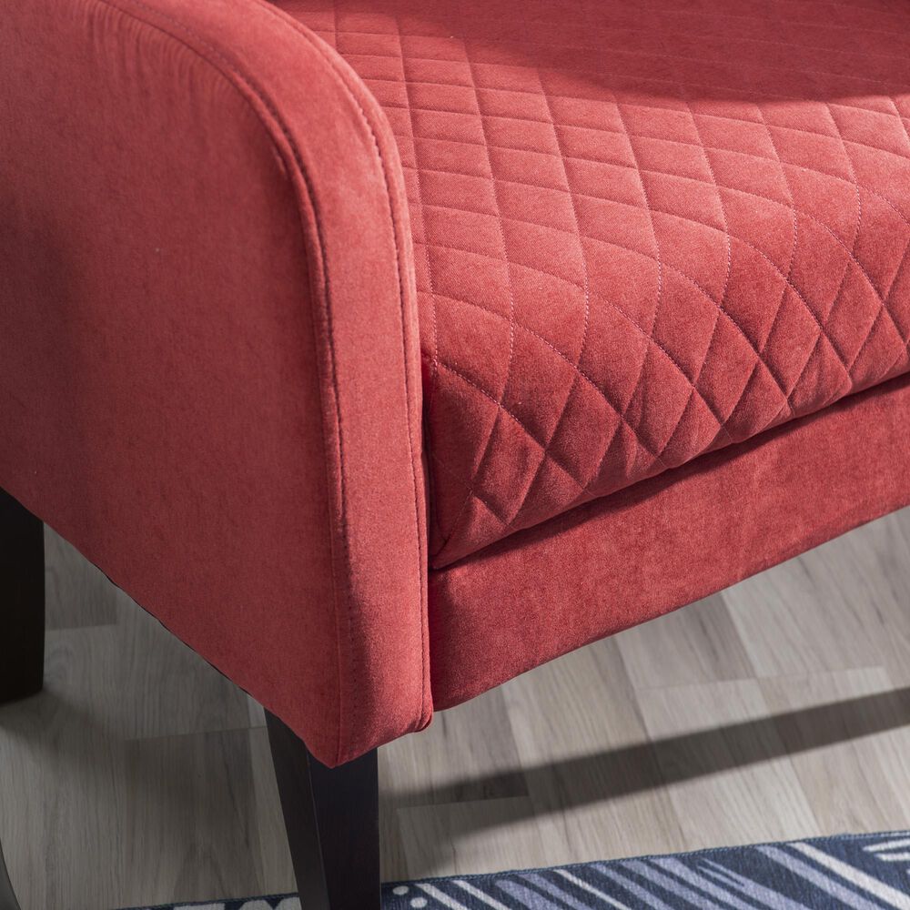 Linon Home Decor Jerika Accent Chair in Rust, , large