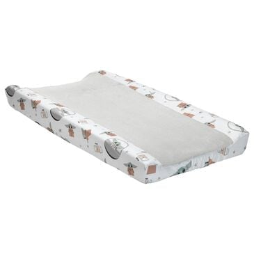 Lambs and Ivy Star Wars The Child Changing Pad Cover in Gray, Green, White and Black, , large