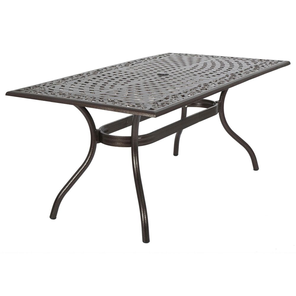 Hearth and Haven Phoenix Outdoor Rectangular Dining Table in Bronze - Table Only, , large