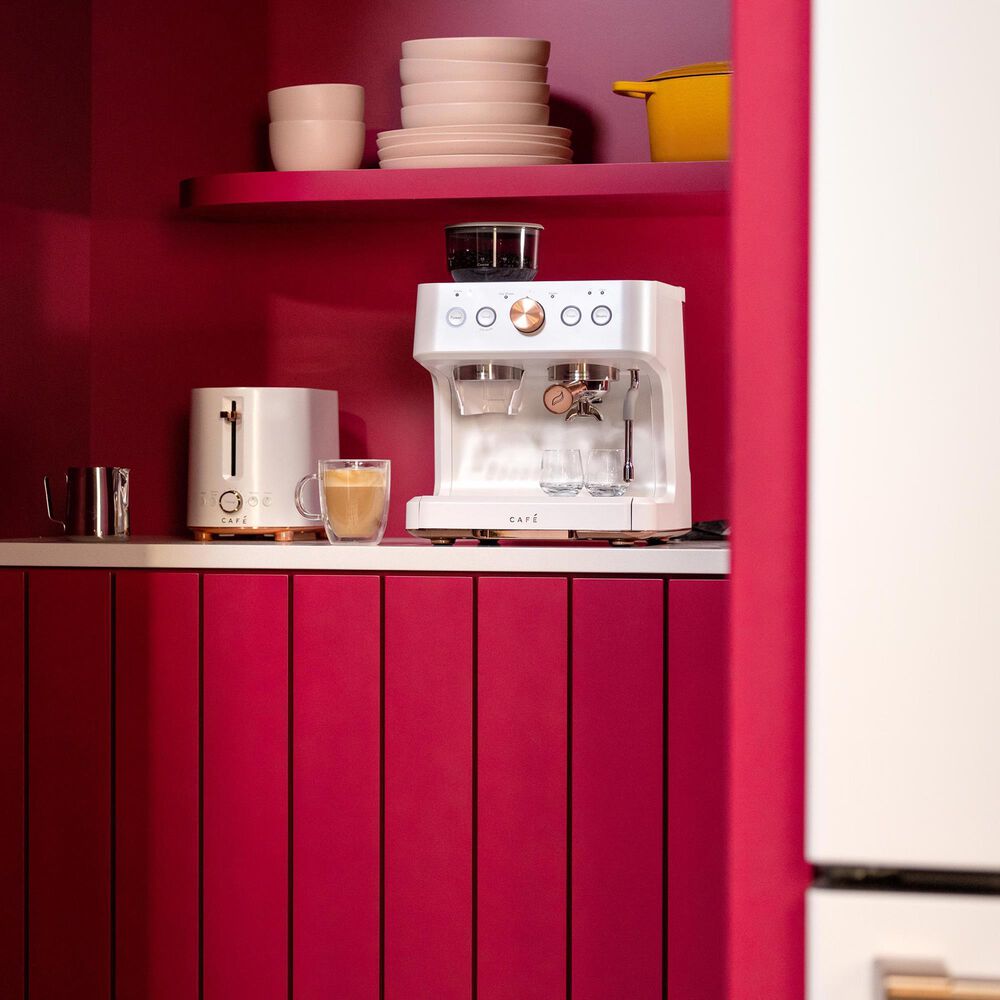 Cafe 2.8 L Bellissimo Espresso Machine in Matte White, , large