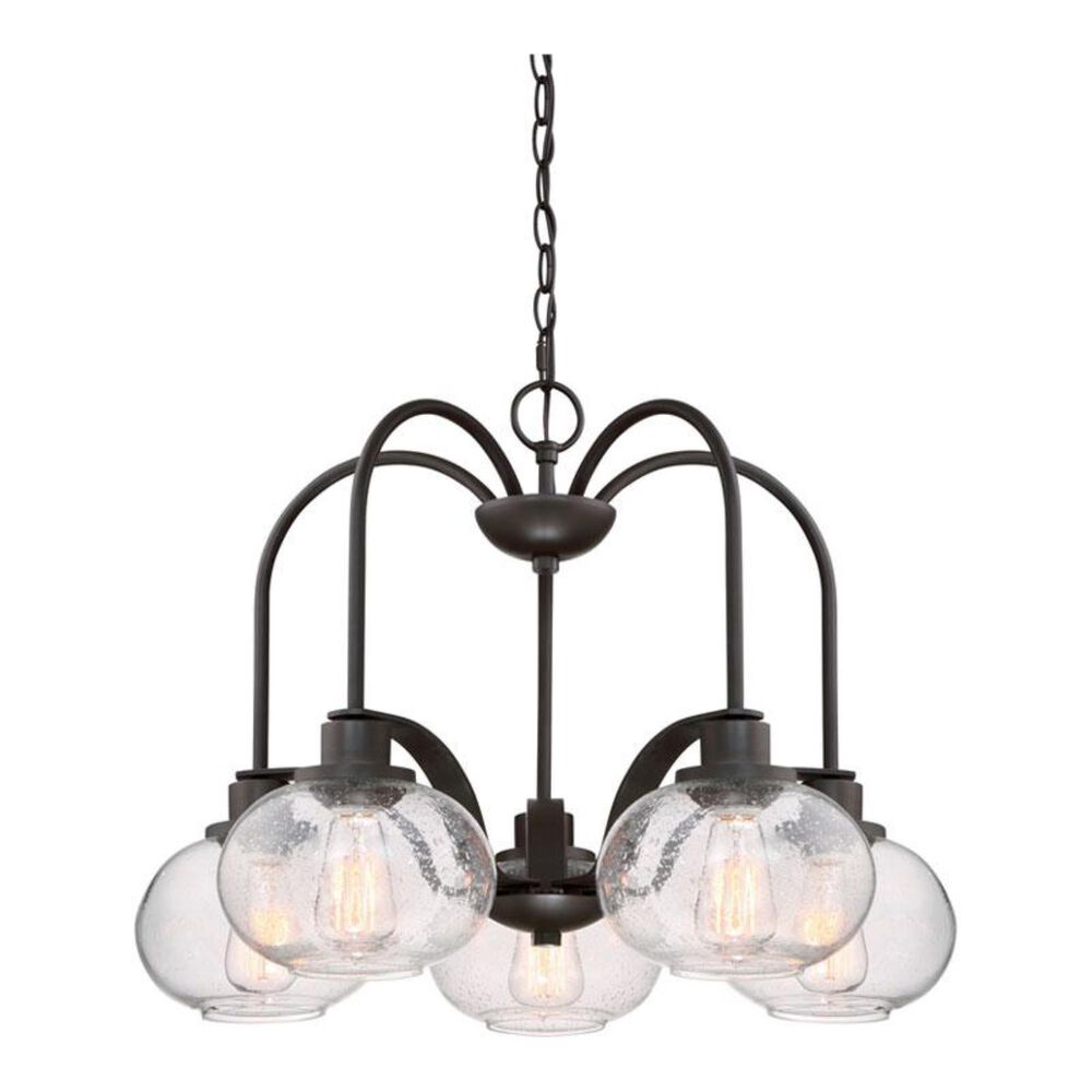 Quoizel Trilogy 5 Light Dinette Chandelier in Old Bronze, , large