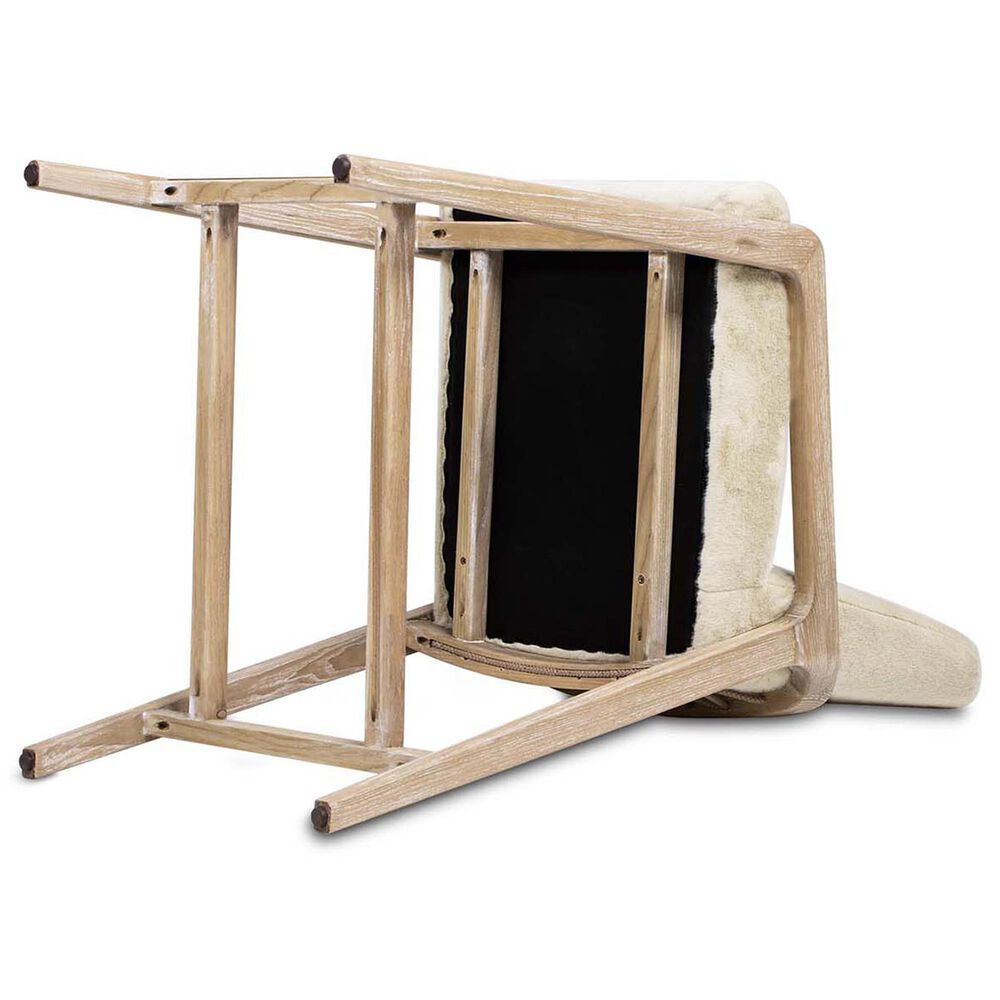 Jennifer Taylor Home Arizona 25.5" Counter Stool with Creme White Cushion in Natural Light Brown, , large