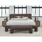 Urban Home Anansi Mocoa Eastern King Upholstered Footboard, Rails and Slats in Mongoose Chenille, , large