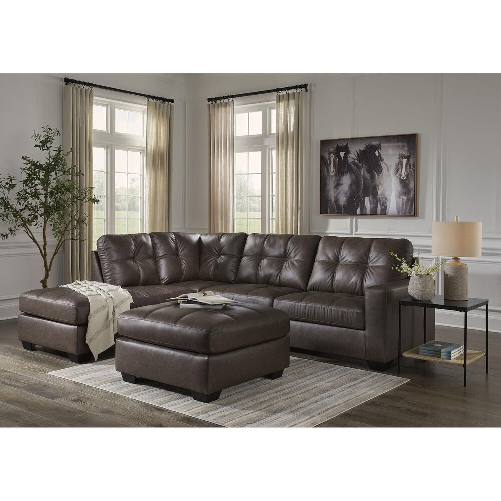 Ashley Barlin Mills Oversized Accent Ottoman in Umber, , large