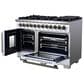 Forno Capriasca 48" Freestanding French Door Dual Fuel Range in White, , large