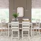 Ashley Skempton 7-Piece Counter Height Dining Set in White and Light Brown, , large
