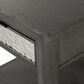Furniture of America Piez End Table in Ash Gray and Stainless Steel, , large