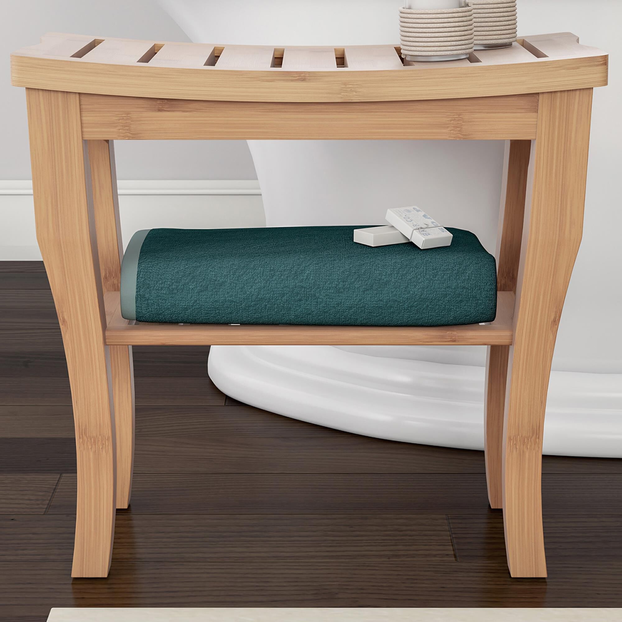Shower sales seat bamboo
