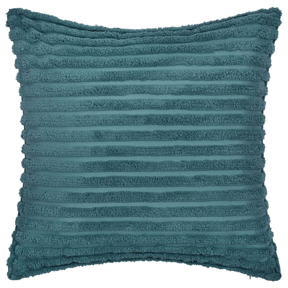 J. Queen New York Darby 26" Square Euro Pillow Sham in Teal, , large
