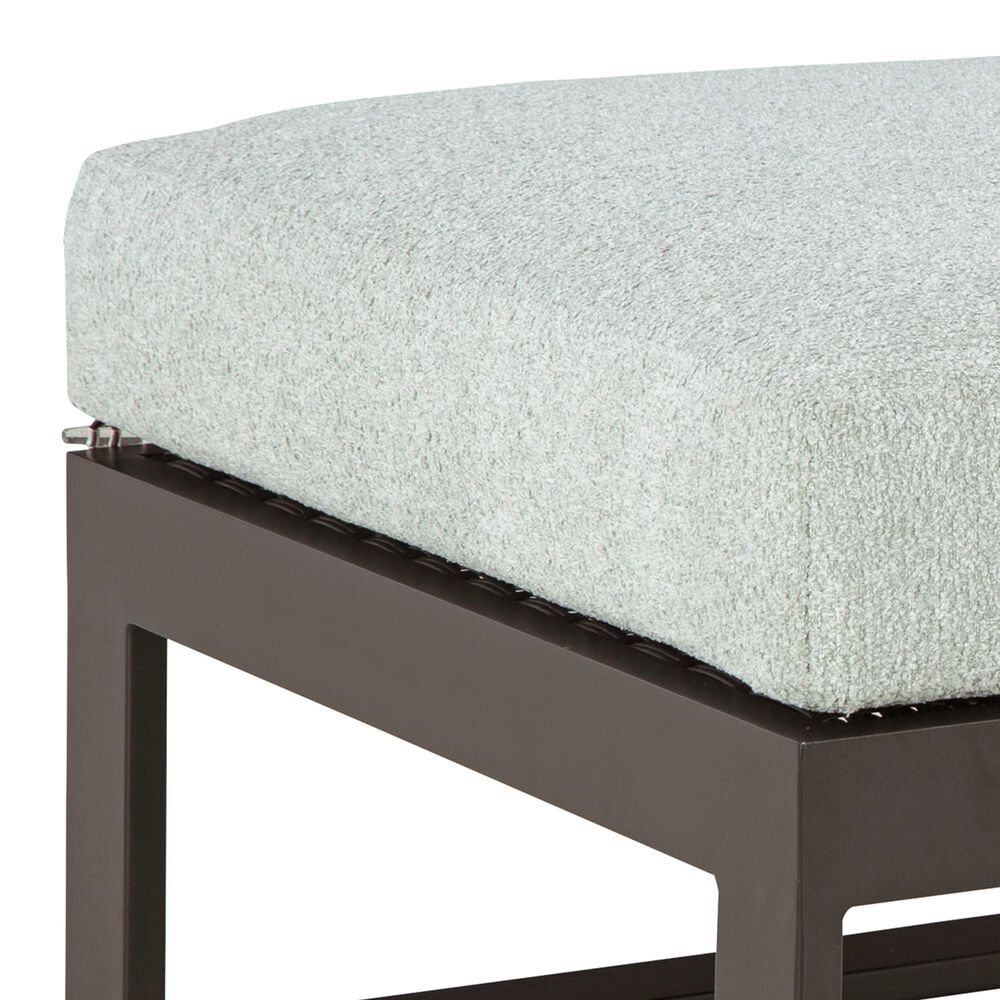 Ashley Beachloft Patio Ottoman with Gray Cushion in Black, , large