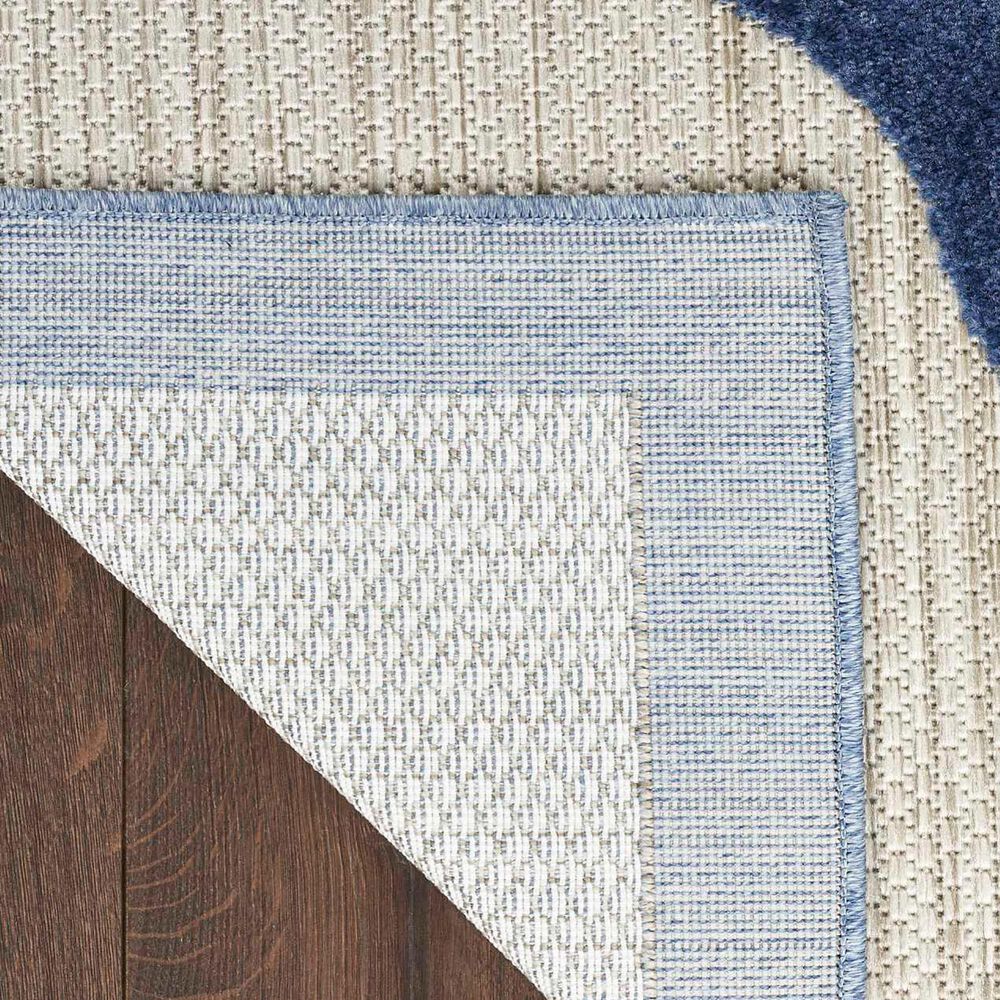 Nourison Aloha ALH33 7&#39;10&quot; x 10&#39;6&quot; Blue and Grey Indoor/Outdoor Area Rug, , large