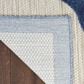 Nourison Aloha ALH33 7"10" x 10"6" Blue and Grey Indoor/Outdoor Area Rug, , large