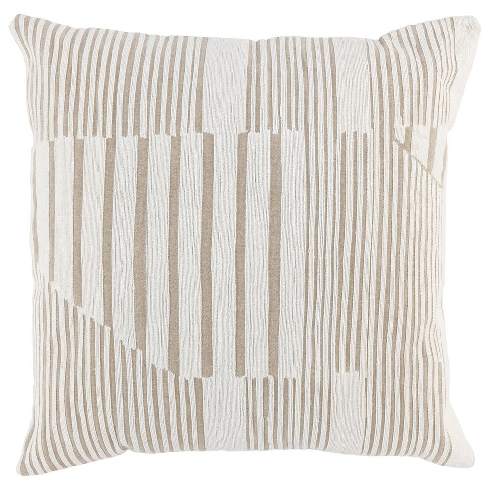 Classic Home RM Levi 22" x 22" Throw Pillow in Ivory and Natural, , large