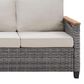 Sunwell Garden 6-Piece Patio Chat Set with Two Ottoman in Beige, , large
