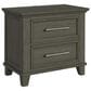 Mayberry Hill Canterbury 2-Drawer Nightstand in Grey, , large