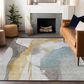 37B Ravenna RN7 8" x 10" Gold Area Rug, , large
