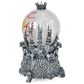 The Gerson Company 9.4" Lighted Spinning Halloween Smoky Water Globe on Hand Base in Black and Yellow, , large