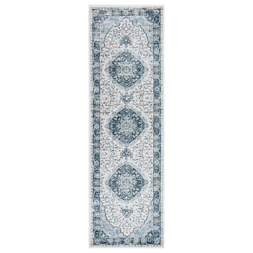 Safavieh Isabella 2"2" x 7" Cream and Light Blue Runner, , large