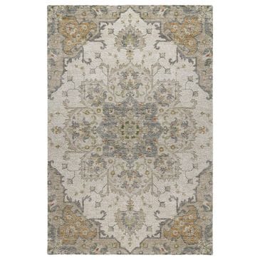 Dalyn Rug Company Silk Road Ivory, Beige, Taupe, Gold, Gray and Copper 9" x 12" Area Rug, , large