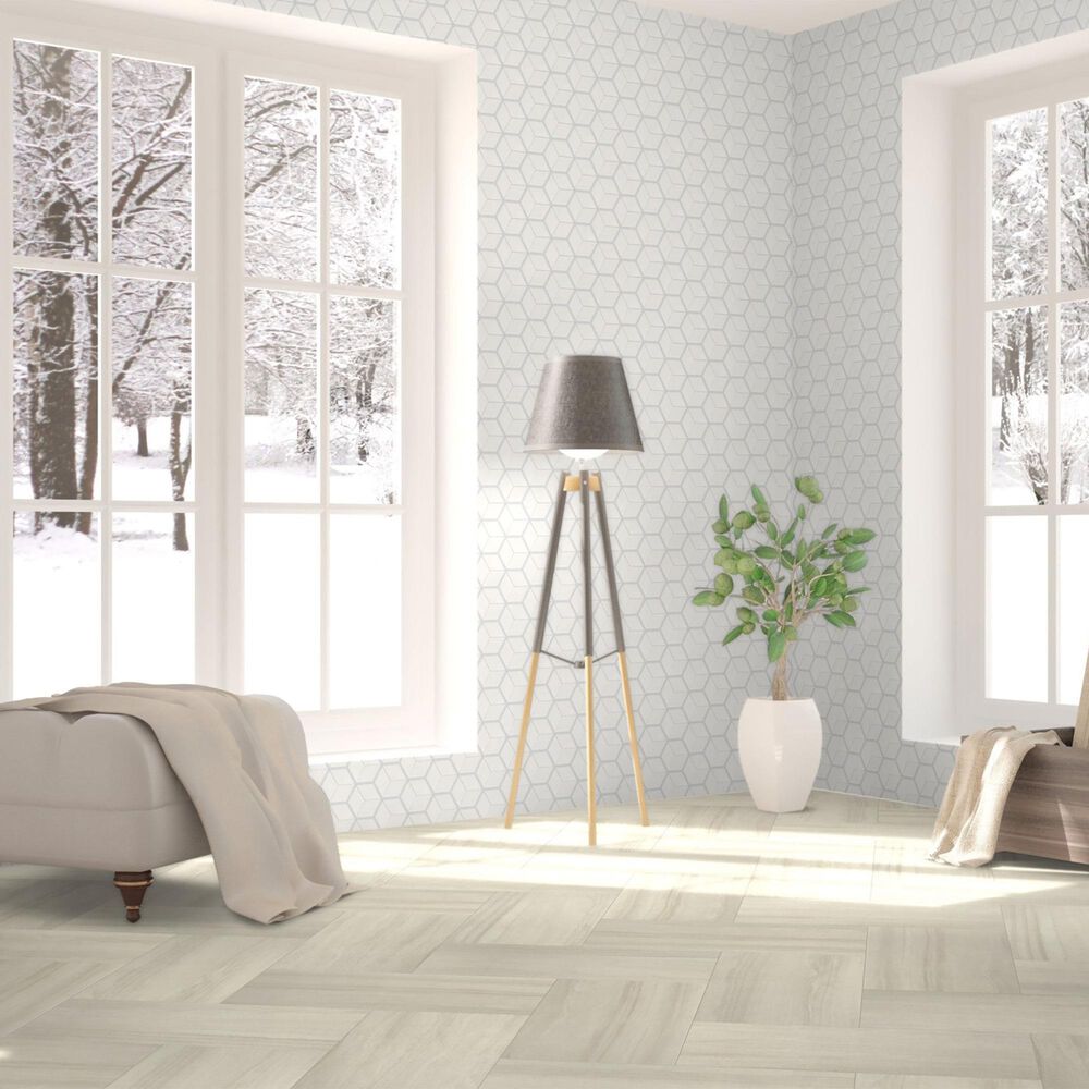 Dal-Tile Avery White 12&quot; x 24&quot; Porcelain Tile, , large