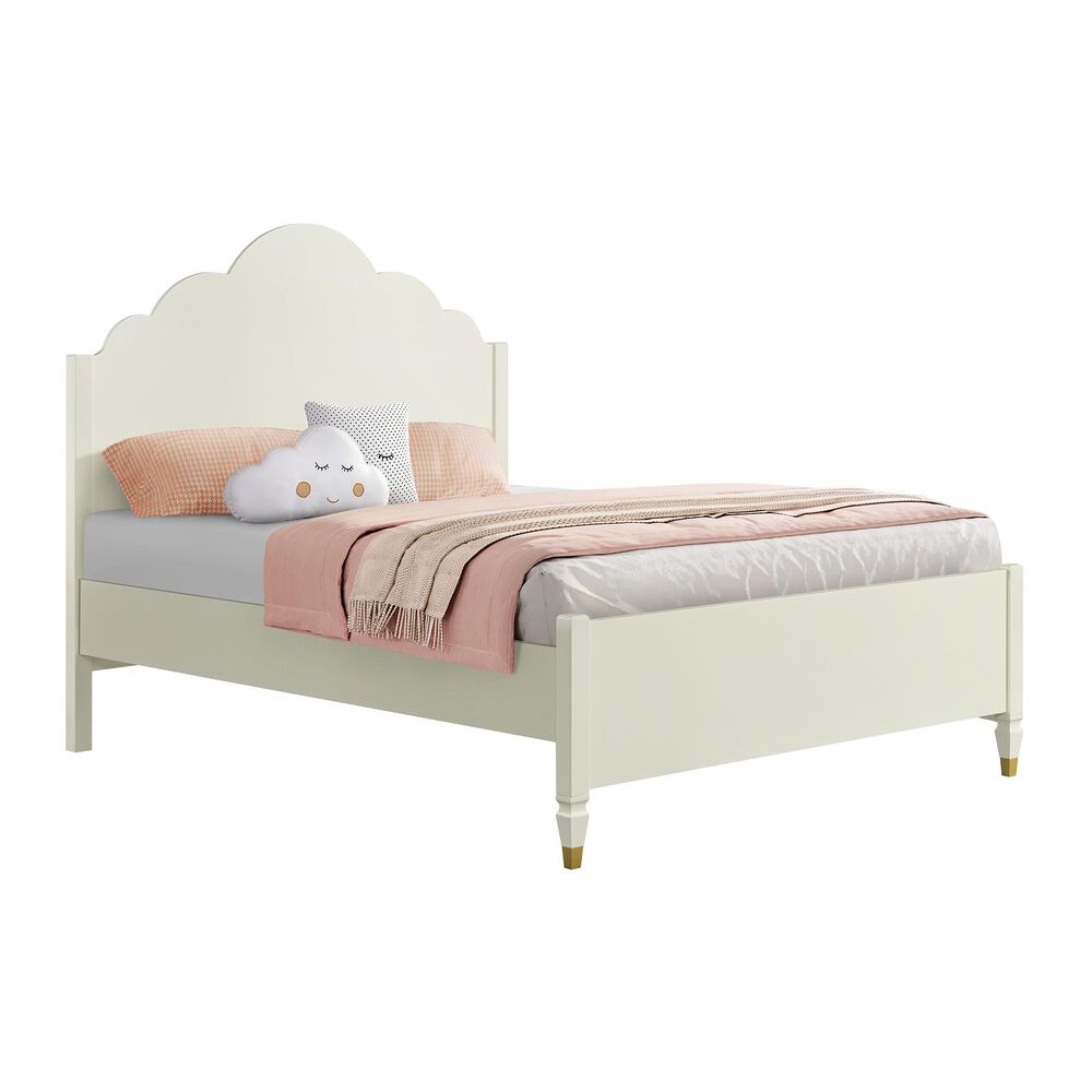 Forma & Co Olivia Full Panel Bed in French White, , large