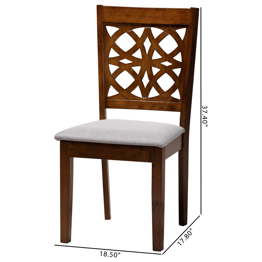 Baxton Studio Abigail Side Chair in Walnut Brown (Set of 2), , large