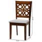 Baxton Studio Abigail Side Chair in Walnut Brown (Set of 2), , large