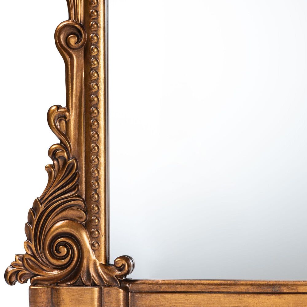 Baxton Studio Whitby Baroque Accent Mirror in Antique Gold Leaf, , large