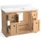 Kohler Charlemont 48" Single Bathroom Vanity in Light Oak with 3 cm White Quartz Top and Rectangular Sink, , large