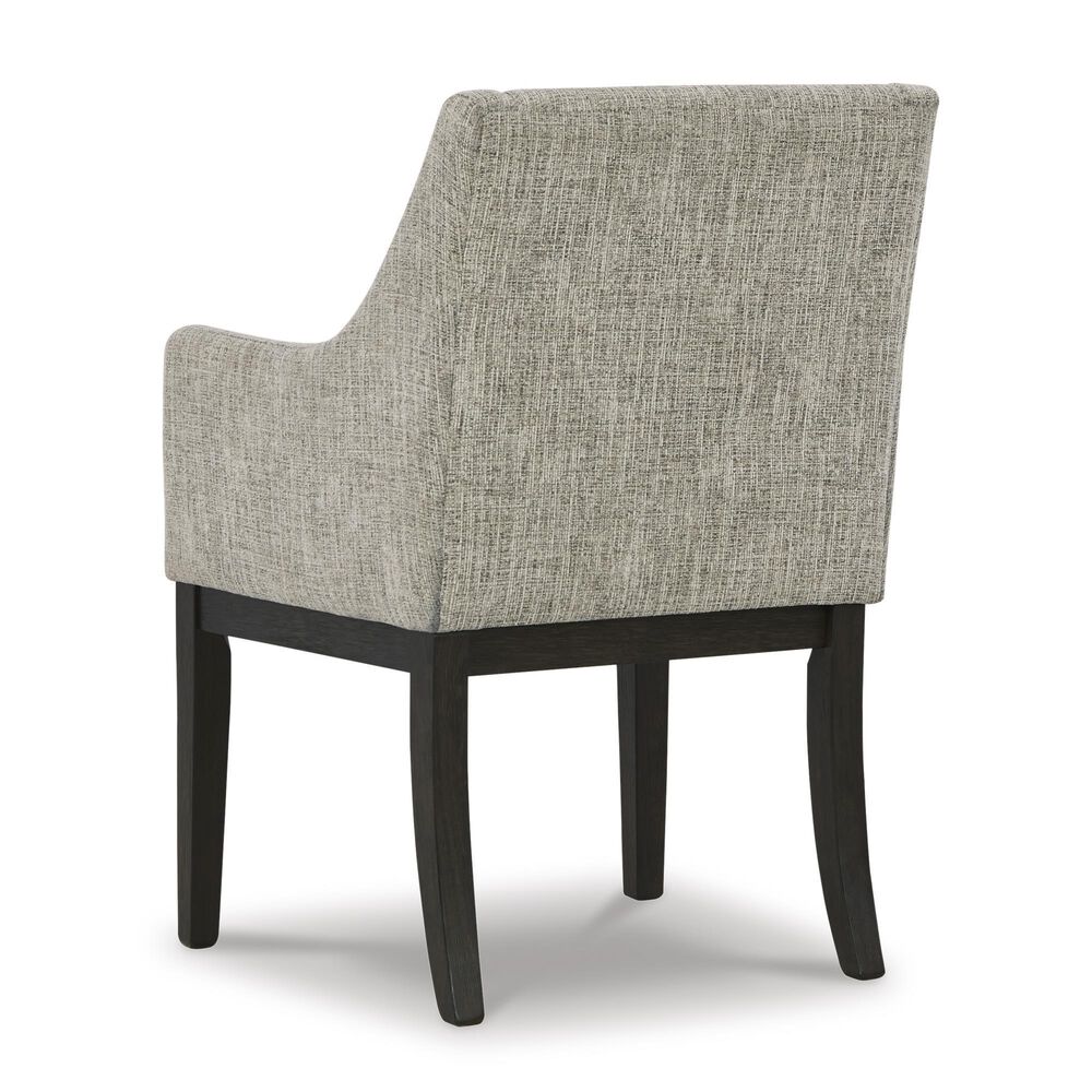 Millenium Burkhaus Arm Chair with Beige and Brown Cushion in Dark Brown, , large