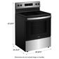 Whirlpool 5.3 Cu. Ft. Electric Range with No Preheat Mode in Stainless Steel, , large