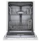 Bosch 500 Series 24" Built In Dishwasher in White, , large