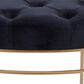 Maple and Jade 24" Velvet Bench in Black, , large