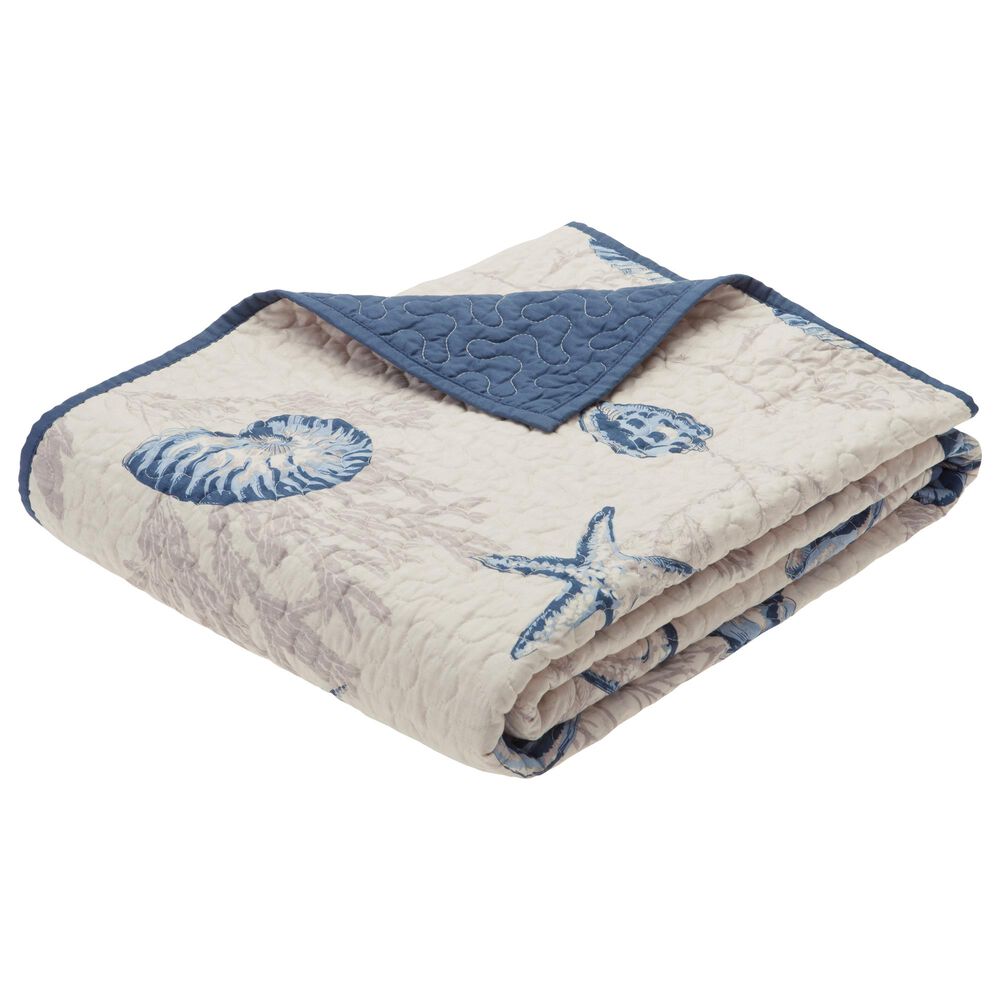 Hampton Park Bayside 60" x 70" Throw in Blue NFM