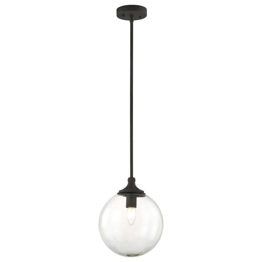 Southern Lighting Gaffney 1-Light Pendant Light in Black, , large