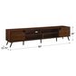 Walker Edison Angular 80" TV Stand in Dark Walnut, , large