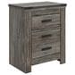 Ashley Frandern 5-Piece Full Bookcase Bedroom Set in Rustic Warm Gray, , large