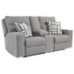 Ashley Biscoe Power Reclining Loveseat in Pewter, , large
