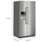 Maytag 20.8 Cu. Ft. Side-by-Side Refrigerator in Stainless Steel, , large