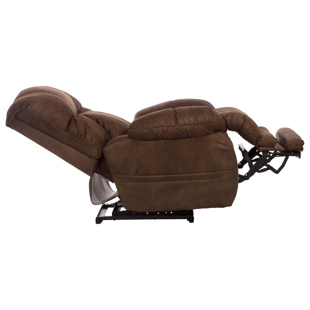 Catnapper Dawkins Power Lay Flat Recliner in Chocolate, , large