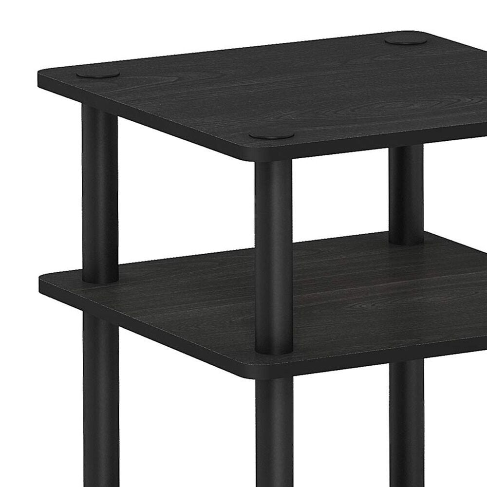 HOMLUX 3-Tier Side Table in Black, , large