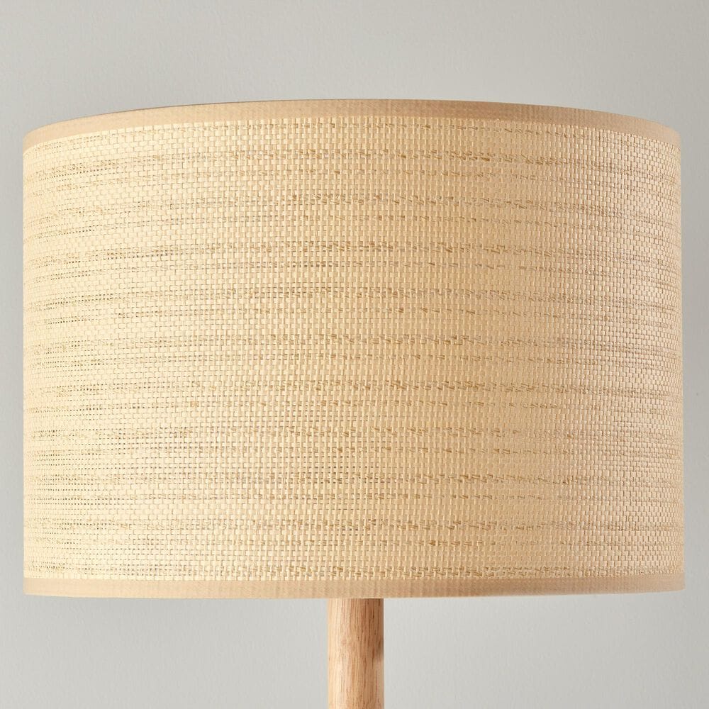 Adesso Ellis Floor Lamp and Shade in Natural, , large