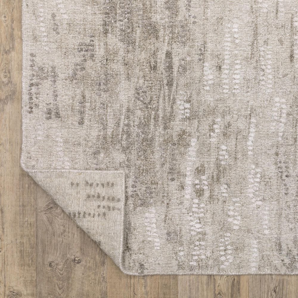 Oriental Weavers Clarke CLA08 Beige and Brown 6&#39; x 9&#39;Area Rug, , large