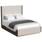 37B Brisbane Queen Upholstered Bed in Brown with Lighting, , large