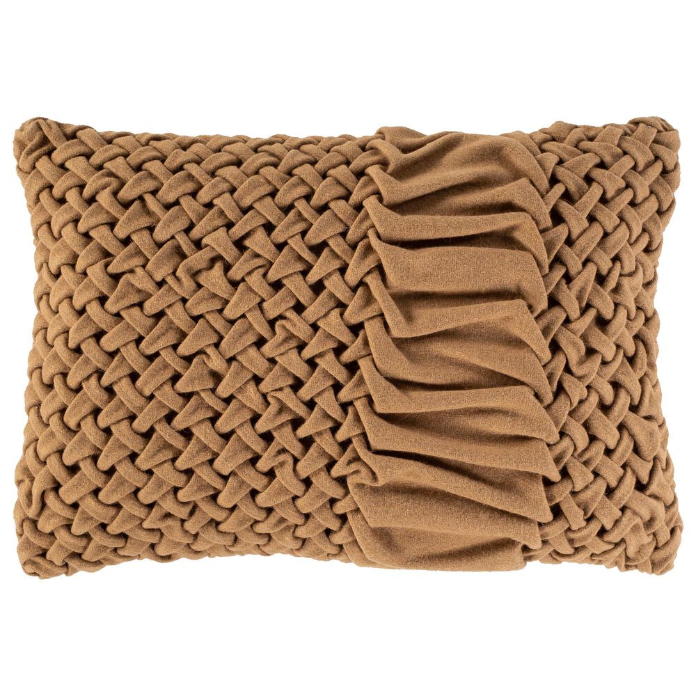 Surya Inc Alana 14" x 22" Down Pillow in Brown, , large