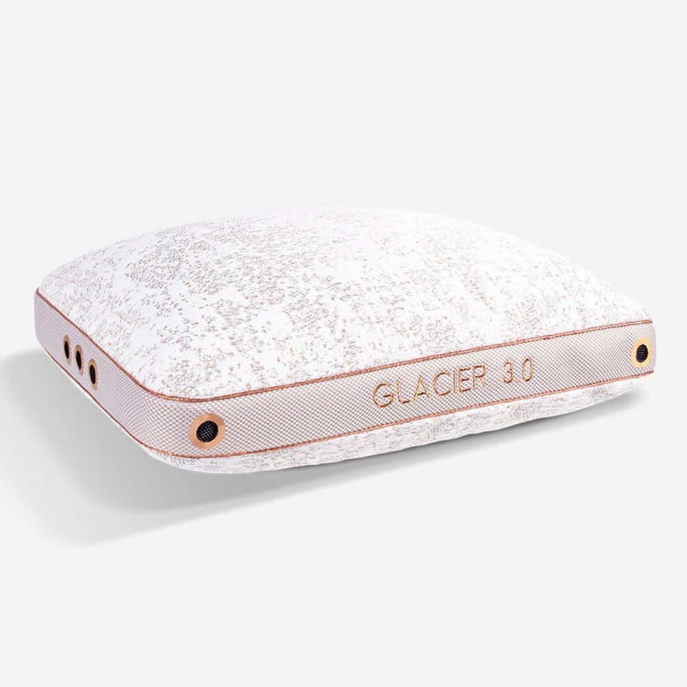 Bedgear Glacier 3.0 Performance Pillow in Snow White and Rose Gold, , large