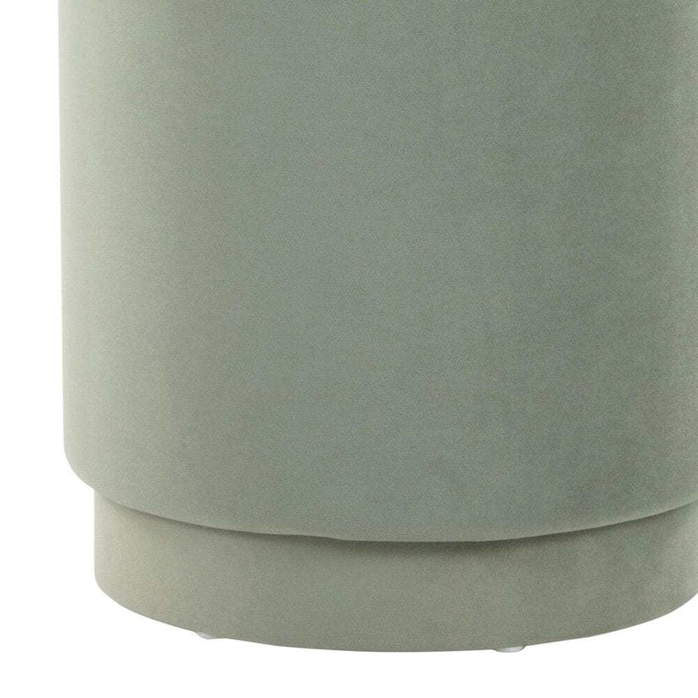 Lumisource Marla 2-Piece Upholstered Ottoman Set in Light Green Velvet, , large